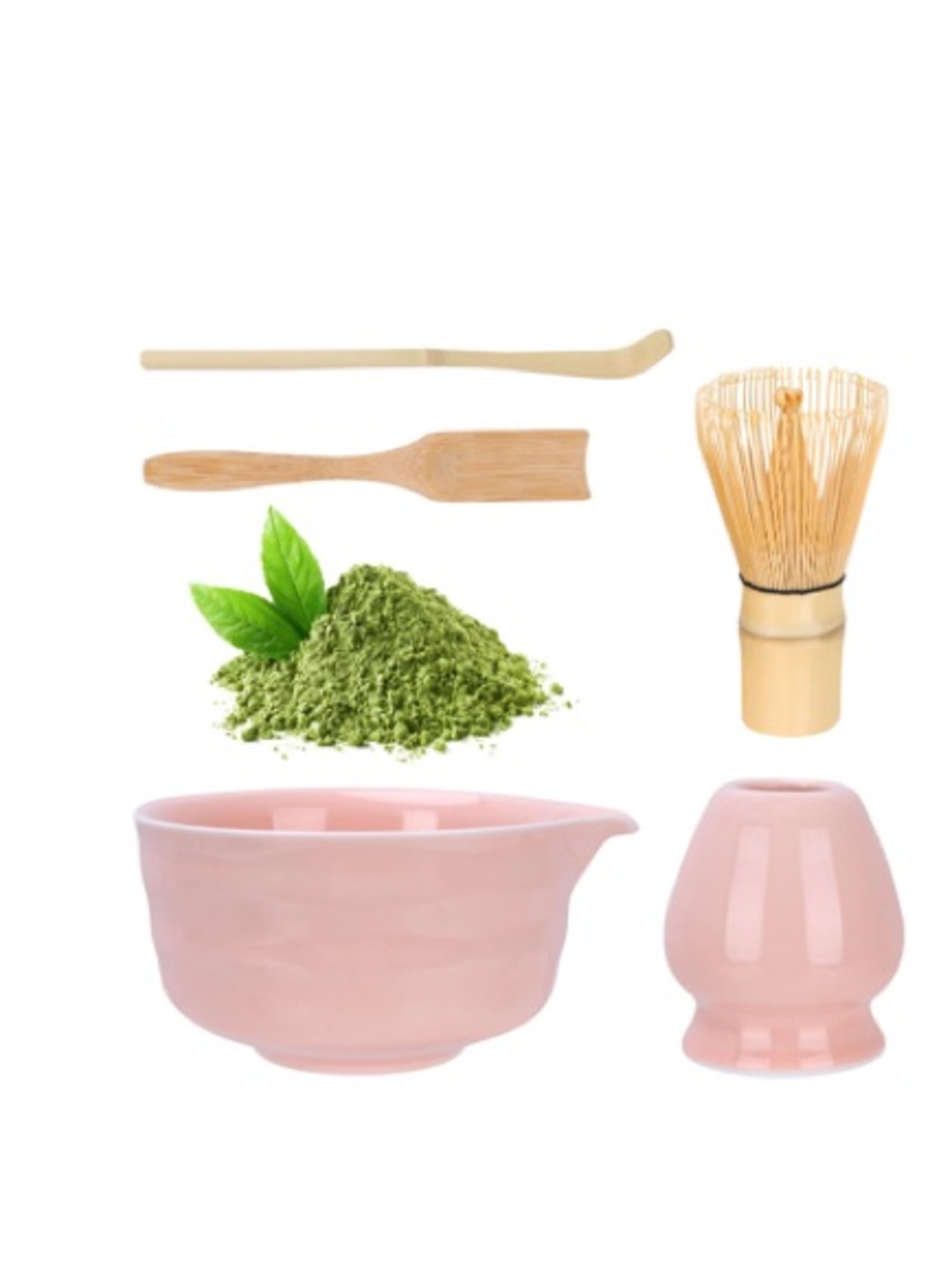 Japanese Matcha Whisk Set - Pink
